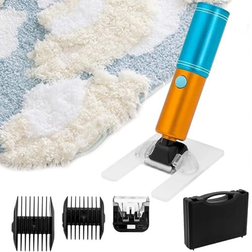 250W Elektroteppich Trimmer, Tufting Trimmer Clipper-Kit Mit Acrylständer, Eingebauter 2000-mAh-Akku, Nutzen Sie Die Zeit Ca. 50 Minuten, Um DIY-Teppich Und Handwerk Zu Machen