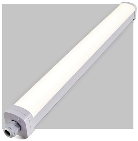 LEZOE LED Feuchtraumleuchte IP66 120CM, 30W 4200Lumen (140Lm/W) LED Deckenleuchte Röhre, IP66 Wasserfest Deckenlampe Wannenleuchte für Bad Feuchtraum Lager Keller Garage Werkstatt Küche Büro 4000K