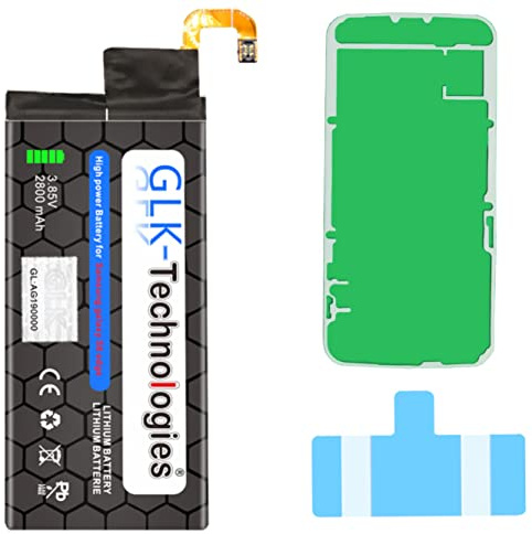 High-Capacity Ersatzakku kompatibel mit Samsung Galaxy S6 Edge SM-G925F / EB-BG925ABE | Original GLK-Technologies Battery | accu | 2800 mAh Akku | inkl. 2X Klebebandsätze NEU