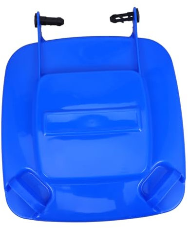 INOOMP 1Pc Large Waste Bin Lid Plastic Trash Bin Lid for Outdoor Garden Dustbin Replacement Accessory Easy Installation with Assembling Tools Blue