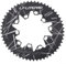 Plato ovalado para bicicleta 54T 56T 58T para 110/130BCD para bicicletas de montaña y carretera, mejora la frecuencia de pedaleo (56T)