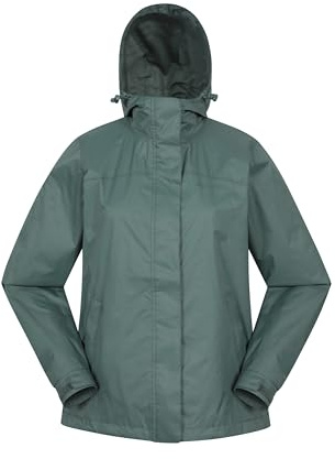 Mountain Warehouse Torrent Womens Waterproof Jacket | Ladies Water Resistant & Lightweight Rain Coat with Hood, Fully Taped Seams & 2 Zipped Pockets for Storage, For Any Weather