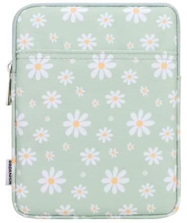 Dadanism 6-7 Zoll Schutzhülle Tasche mit Polsterung für E-Reader, Hellgrün | für 7 Kindle Paperwhite und Kindle Colorsoft Signature Edition, 6 Kindle, 6 Kobo Clara BW/Colour, 7 Kobo Libra Colour