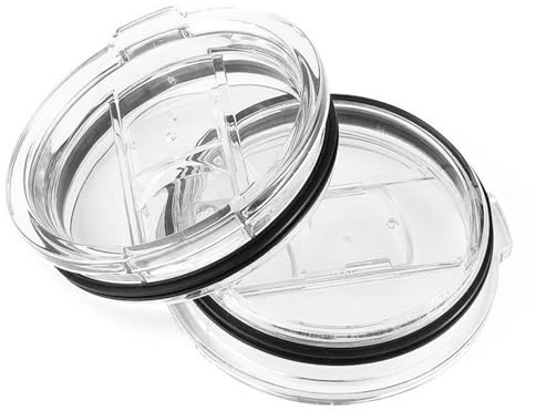 2 Pièces Tumbler Replacement Lids | Splash Proof Open Close Cover | Portable Spill Proof Lids Covers For 20 Oz And 30 Oz Tumbler And More Coffee Mugs, Easy Clean Accessory
