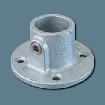 Galvanised Key Clamp 131 Wall Plate | Steel Tube Clamp used for Handrailing and Scaffolding