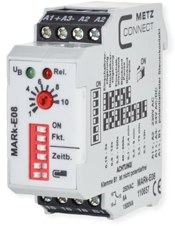 METZ CONNECT MARk-E08 230 V AC, 24 V AC/DC Zeitrelais