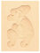 Hofmeister Holzwaren Spekulatius-Form, Holz, Wichtel, 8 x 6 x 1,7 cm