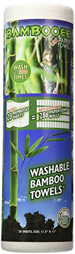 Bambooee Reusable Bamboo Towel (Single roll, each roll comes with 20 sheets of Bamboee Towels)