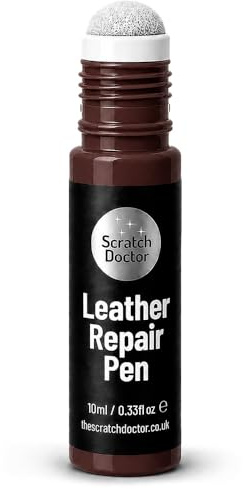 Scratch Doctor Leather Repair Pen Scratch Remover Colour Repair for Leather Faux Vinyl Furniture Sofas Car Seats Shoes Bags (Bordeaux, 10ml)