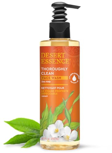 Desert Essence Thoroughly Clean Sea Kelp Face Wash, Tea Tree Oil, 8.5oz