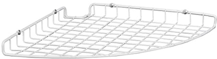 ClosetMaid Corner Shelf Organizer, Wall Mount Hanging Corner Shelves, Durable Steel, White, 8282