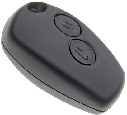 Jongo® Coque de Clé 2 Boutons Compatible avec Dacia Duster, Sandero, Logan, Dokker, Lodgy (2004–2019) | Boîtier sans Lame – pour Lames NE73 / VAC102 – Remplacement Facile
