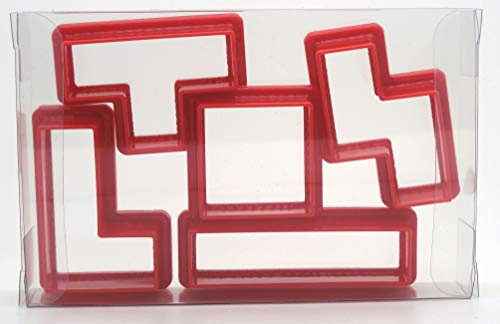 Tetris Cookie Cutter Set of 5, Biscuit, Pastry, Fondant Clay Cutters