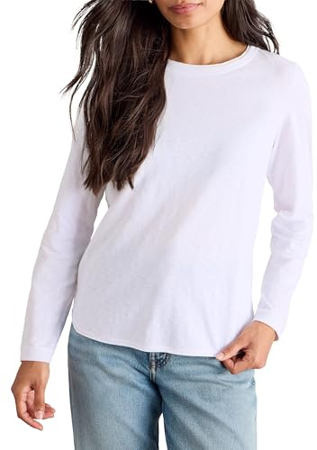 White Stuff Damen-Langarmshirt Clara – Must-Have für die Freizeit – Strahlendes Weiß – Größe 46