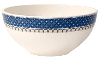 Villeroy und Boch Casale Blu Schüssel, 24 cm, Premium Porzellan, Weiß/Blau
