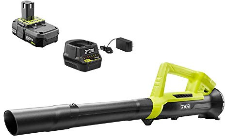 RYOBI ONE+ 90 MPH 200 CFM 18-Volt Lithium-Ion Cordless Leaf Blower - 2.0 Ah Certified RECONDITIONED
