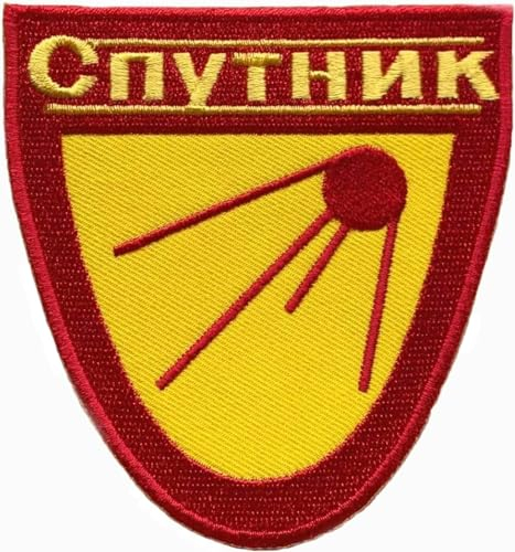 Retro Sputnik Patch (80mm) Special Collector Edition Iron / Sew on Badge Applique Russian Astronaut Space Suit Costume Souvenir Emblem