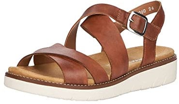 Remonte Damen D2060 Slingback Sandalen, Braun (Muskat 24), 37 EU