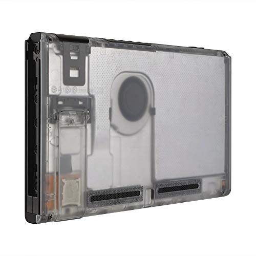 eXtremeRate Carcasa Trasera para Nintendo Switch Consola Funda Case Shell de Bricolaje Cubierta de reemplazo con Soporte para Nintendo Switch No Incluye la Carcasa de Joycon(Transparente)