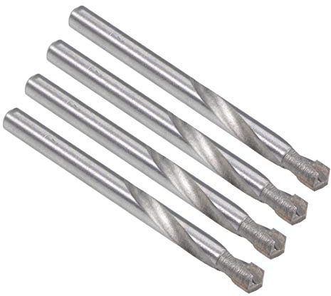 sourcing map Cemented Carbide Twist Drill Bits 7mm Metal Drill Cutter for Stainless Steel Copper Aluminum Zinc Alloy Iron 4 Pcs