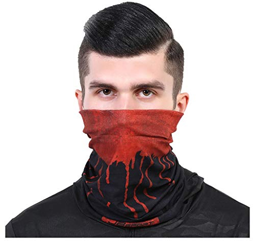 riou Herren Bandana Schlauchtuch Multifunktionstuch Sommer Dünn Atmungsakt Motorrad Mundschutz Halstuch Schlauchschal