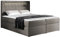 Mirjan24 Boxspringbett Snap mit LED-Beleuchtung Doppelbett mit 2 Bettkästen Matratze + Topper Amerikanisches Continentalbett Polsterbett Bett mit Kopfteil Bettgestell (Soft 029, 200 x 200 cm)