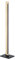 EGLO LED Stehlampe Camacho, 1 flammige Stehleuchte dimmbar, Standleuchte aus Stahl, Holz und Kunststoff, Wohnzimmerlampe, Bürolampe in Schwarz, Natur, Weiß, Lampe mit Touch-Dimmer