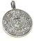 Anhänger Silber, Motivanhänger Maya Kalender, aus Sterlingsilber massiv gearbeitet, Schutzsymbol, Schmuck Unisex