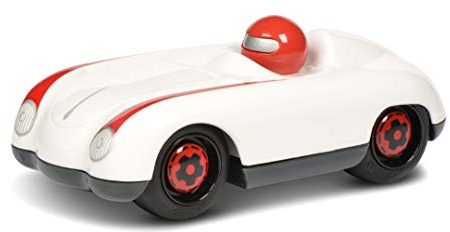 Schuco 450987400 Roadster White-Willi, my1stSchuco, Spielauto für Kinder 1 Jahr, Rennwagen Spielzeug ab 12 Monaten, weiß/rot