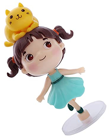 Amosfun Girls figures, cake topper, cat cupcake topper, mini cat figures, kitty figures, toy sets, cupcake topper, photography prop for children, boys, girls, cat lovers