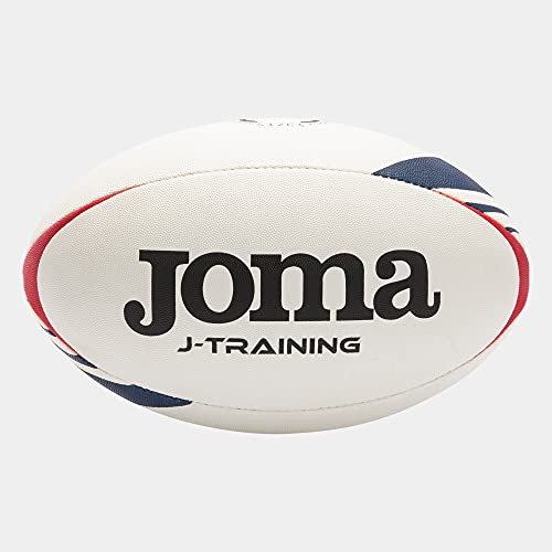 Joma J-Training Rugby Ball 400679-206, Unisex Rugby Balls, White, 5 EU