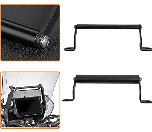 Lorababer Moto GPS/Smartphone Navigation Support de Montage en Acier Support Adaptateur Barre Avant Support Central Remplacement Compatible avec K.T.M 1290 Super ADV. S/R 2018-2021 2019 2020 (20MM)