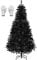 SALCAR Weihnachtsbaum Künstlich 180 cm Schwarz, Künstlicher Tannenbaum mit Handschuhen und Metallständer, Weihnachtsbäume als Weihnachtsdeko Innen