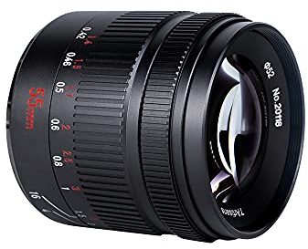 7artisans 55mm F1.4 Mark II APS-C obiettivo di messa a fuoco manuale Obiettivo per fotocamere mirrorless di grande apertura M4/3 per Olympus E-PL3/E-PL6/E-M1 II/Pen E-PL10 & per Panasonic GH1/GX9