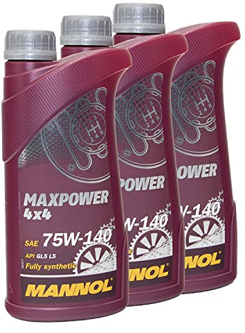 Getriebeöl MANNOL Maxpower 4x4 75W-140 API GL 5 LS 3 X 1 Liter für Arctic Cat BM W CAN-AM