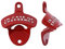 CGB Giftware | Red Bottle Opener | Wall Mounted | in Case of Emergency | Man Cave Bar Accessory | Dapper Chap Collection | GB05850
