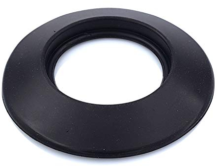 TYGERIX® Rosace Murale en Silicone Noir 120 et 125 mm | Rosette flexible pour couvrir les tuyaux de chaudière, les poêles et tout système | Résistance aux hautes températures | Indéformable | Certifié