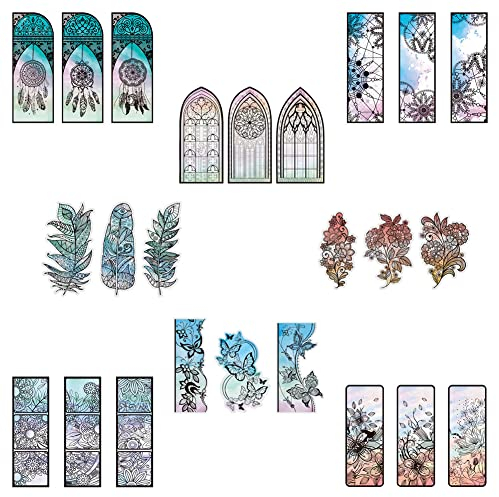 24 Stück Lesezeichen Anime, Lesezeichen Mädchen, Lesezeichen Personalisiert, Lesezeichen Mitgebsel, Bookmark Vintage, Page Marker