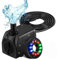 Mini pompe à eau 800 L/H 16 W Pompe à eau submersible ultra légère avec 12 LED pour fontaine, piscine, jardin, étang, poisson, aquarium, eau