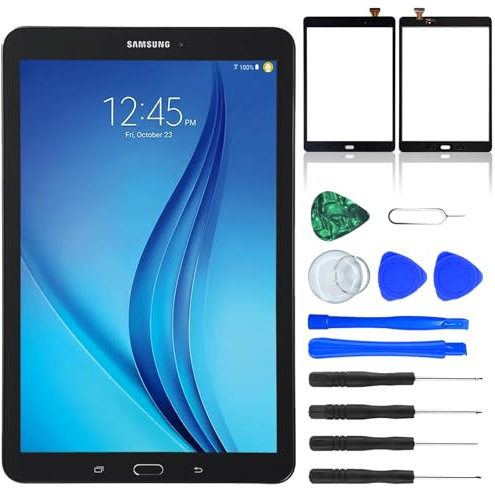NB+ Screen Replacement For Samsung Galaxy Tab A 9.7 SM-T550 SM-T555 Touch Screen Digitizer Glass Pre-Installed Adhesive Black(Not LCD display)