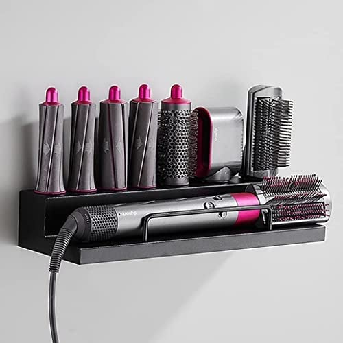 ALLSORTSOUTLET Wall Mount compatible with Dyson Airwrap Styler & Accessories | Curling Iron Storage Stand Holder Rack | Easy Installation, No Drilling | For Bathroom, Bedroom, Hair Salon, Travel