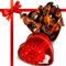 Regalo Festa della Mamma 2025 - Scatola Cofanetto Cuore In Latta + 50gr Zaini Cioccolatini ai Cereali - Regalo Uomo e Donna(Cuore rosso)