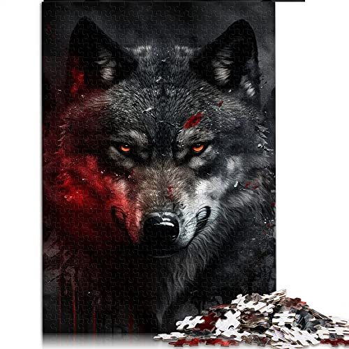 für Erwachsene 1000 Teile Puzzle Geschenke Wolf Puzzle für Erwachsene Papppuzzles Familienaktivität (Größe 26x38cm)