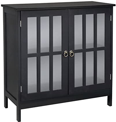 DYPASA Schrank Hölzerner Küchenbuffet Sideboard-Eingang, der Speicherschrank mit Türen 80x36x80cm-Demontage serviert Komode