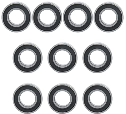 Lager-Hochgeschwindigkeits-Kugellager-Set, 8 x 16 x 5 mm, doppelt versiegelt, Rillenkugellager, 688RS 688-RS Lager, 10 Stück, 688RS 8 x 16 x 5 mm, Chromstahl-Kugellager, zwei Seiten