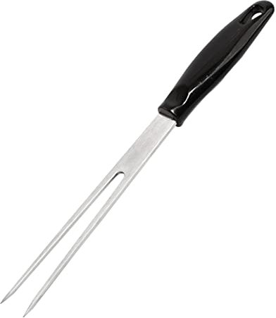 #82 Outdoor Edelstahl Tragbares Holzgriff Grillwerkzeug Gabel Grill Zubehör Lebensmittel Gabel Fleisch Gabel