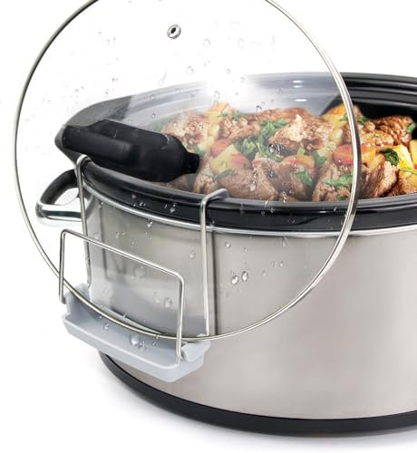 SOPHICO Crock Pot Lid Holder for Most Slow Cookers, Grey, 2 Pack