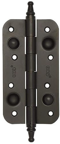 Bisagra antipalanca 150-80 con remate cabeza redonda negra