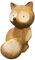 Dadeldo Living & Lifestyle Fuchs Dekofigur Herbstdeko Weihnachtsdeko Keramik braun 17cm