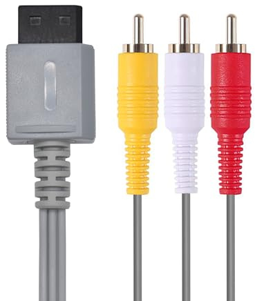 CUENSTOP AV-Kabel kompatibel mit Nintendo Wii, 1,8 m, Komposit, Wii-AV-Kabel